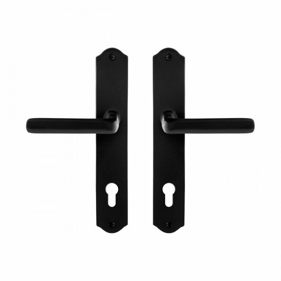 GPF6235.60 SMEEDIJZER ZWART ILO DEURKRUK OP SCHILD PC85, 238X41X4MM