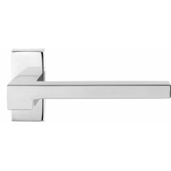 GPF3162490300-01 RVS GEPOLIJST, GPF3162.01R RAA DEURKRUK OP RECHTHOEKIGE ROZET RVS, 70X32X10 MM