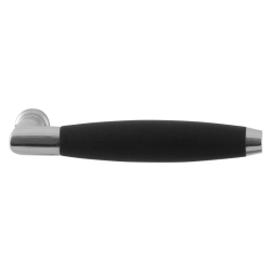 GPF402241100 RVS GEPOLIJST ZWART, IKA XL DEURKRUK HAAKS MET TRAPEZIUM EINDKNOP RVS GEPOLIJST/ZWART