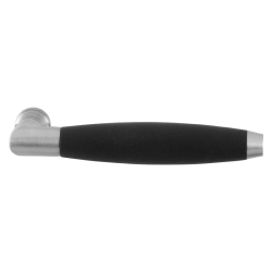 GPF405201100 RVS GEBORSTELD ZWART, IKA XL DEURKRUK HAAKS MET TRAPEZIUM EINDKNOP RVS GEBORSTELD