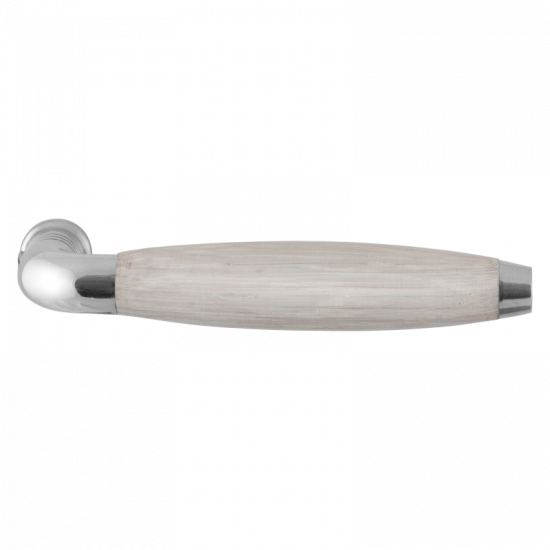 GPF4213 RVS POL/ EIKEN WHITEWASH IKA XL DEURKRUK GEBOGEN MET TRAPEZIUM