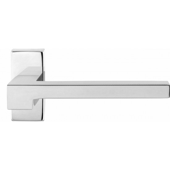 GPF3162.01 RAA DEURKRUK OP RECHTHOEKIGE ROZET RVS, 70X32X10MM