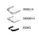 LOCINOX FORTYLOCK SET MET POLYAMIDE KRUK EN AFDEKPLAAT, CILINDER EN POLYAMIDE SLOTVANGER (FORTYSET-40P-GP)