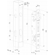 LOCINOX FORTYLOCK SET MET POLYAMIDE KRUK EN AFDEKPLAAT, CILINDER EN POLYAMIDE SLOTVANGER (FORTYSET-40P-GP)