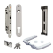 LOCINOX FORTYLOCK SET MET ALUMINIUM KRUK EN AFDEKPLAAT, CILINDER EN RVS SLOTVANGER (FORTYSET-40I-MA)