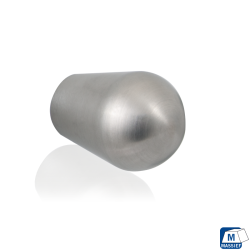 GPF553509025 RVS GEBORSTELD, MEUBELKNOP ROND 25MM/ HOOGTE 35MM