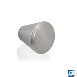 GPF554509025 RVS GEBORSTELD, MEUBELKNOP ROND 25MM/ HOOGTE 24MM