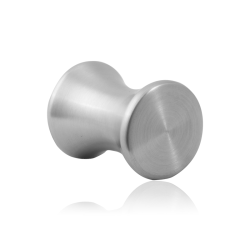 GPF556009030 RVS GEBORSTELD, MEUBELKNOP ROND 30MM/ HOOGTE 40MM