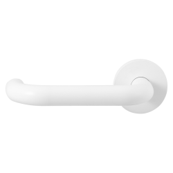 GPF607VW0200 WIT EGAAL, U-MODEL 19MM DEURKRUK OP ROZET GATDEEL LINKS