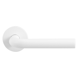 GPF602VW0300 WIT EGAAL, L-MODEL 19MM DEURKRUK OP ROZET GATDEEL RECHTS