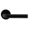 GPF600VZ0300 ZWART EGAAL, L-MODEL 19MM DEURKRUK OP ROZET GATDEEL RECHTS