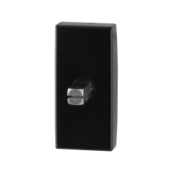 GPF610031100 SMEEDIJZER ZWART, DRAAIKIEPMECHANISME RECHTHOEKIG 65X30X12 MM MET STIFT BINNENZIJDE 32 MM