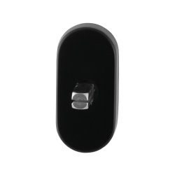 GPF610030140 SMEEDIJZER ZWART, DRAAIKIEPMECHANISME OVAAL 65X30X12 MM MET STIFT BINNENZIJDE 40 MM