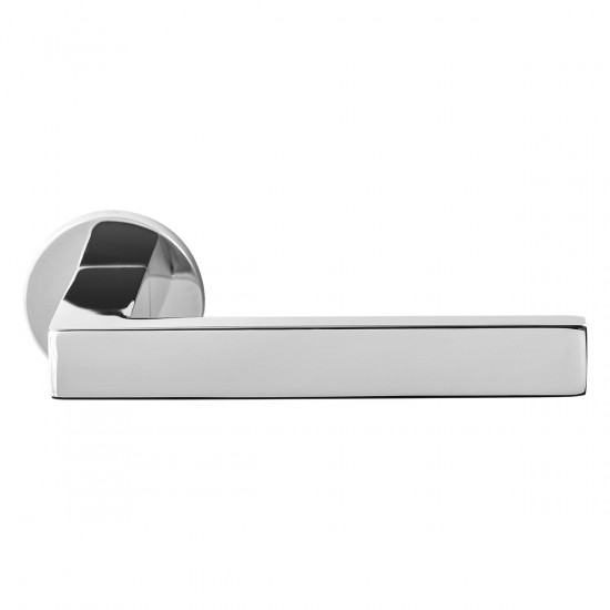 GPF1308.00 ZIKA DEURKRUK OP RONDE ROZET RVS GEPOLIJST, 50X8MM GPF1308.00 ZIKA DEURKRUK OP RONDE ROZET RVS GEPOLIJST, 50X8MM