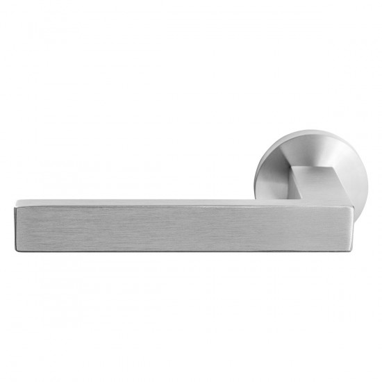GPF1308.00L/ R ZIKA DEURKRUK OP RONDE ROZET RVS GEBORSTELD, 50X8MM GPF1308.00L/ R ZIKA DEURKRUK OP RONDE ROZET RVS GEBORSTELD, 50X8MM