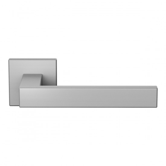 GPF1308.02 ZIKA DEURKRUK OP VIERKANTE ROZET RVS GEBORSTELD, 50X50X8MM GPF1308.02 ZIKA DEURKRUK OP VIERKANTE ROZET RVS GEBORSTELD, 50X50X8MM