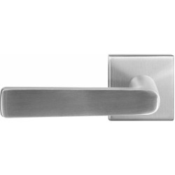 GPF1325090200-02 RVS GEBORSTELD, GPF1325.02L KUME DEURKRUK OP VIERKANTE ROZET RVS, 50X50X8 MM GPF1325090200-02 RVS GEBORSTELD, GPF1325.02L KUME DEURKRUK OP VIERKANTE ROZET RVS, 50X50X8 MM