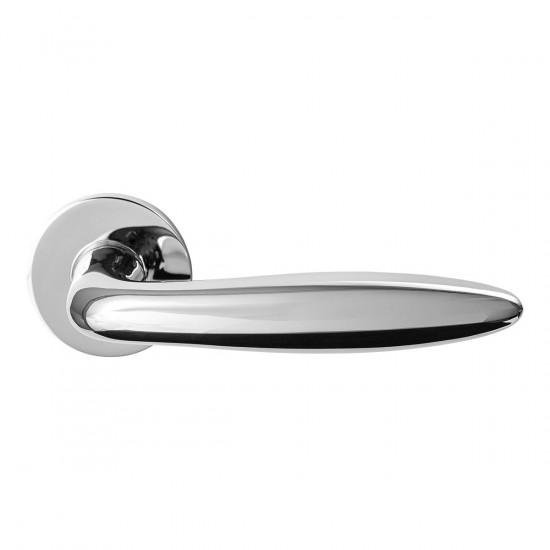 GPF1315.00 PEPE DEURKRUK OP RONDE ROZET RVS GEPOLIJST, 50X8MM GPF1315.00 PEPE DEURKRUK OP RONDE ROZET RVS GEPOLIJST, 50X8MM