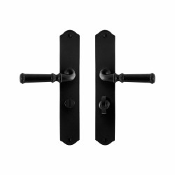 GPF6220600883-22 SMEEDIJZER ZWART, MERI DEURKRUK OP SCHILD SMEEDIJZER ZWART 238X41X4 MM