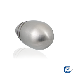 GPF552509025 RVS GEBORSTELD, MEUBELKNOP ROND 25MM/ HOOGTE 39MM