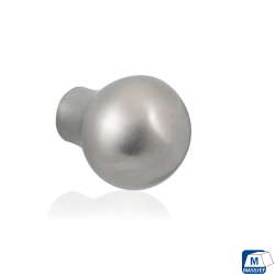 GPF553009020 RVS GEBORSTELD, MEUBELKNOP ROND 20MM/ HOOGTE 25MM