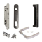 LOCINOX FORTYLOCK SET MET ALUMINIUM KRUK EN POLYAMIDE AFDEKPLAAT, CILINDER EN POLYAMIDE SLOTVANGER (FORTYSET-40P-JP)