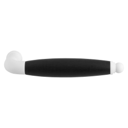 GPF826301100 WIT EBBEN, IKA XL DEURKRUK GEBOGEN MET RONDE EINDKNOP