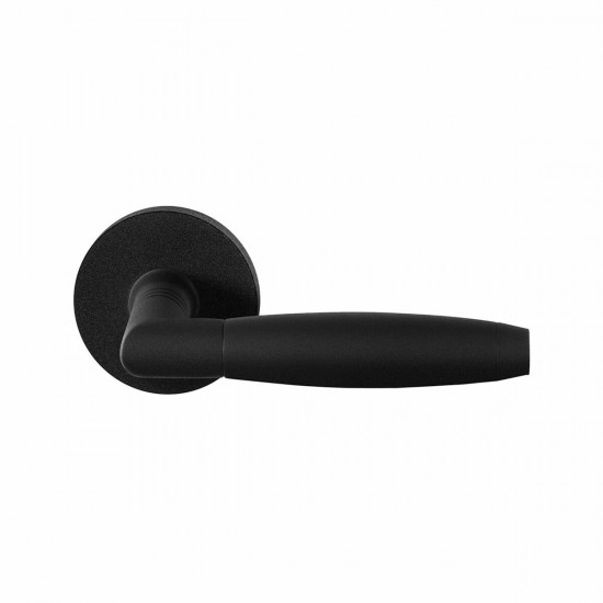 GPF8265.00 IKA DEURKRUK OP RONDE ROZET ZWART, 50X8MM GPF8265.00 IKA DEURKRUK OP RONDE ROZET ZWART, 50X8MM