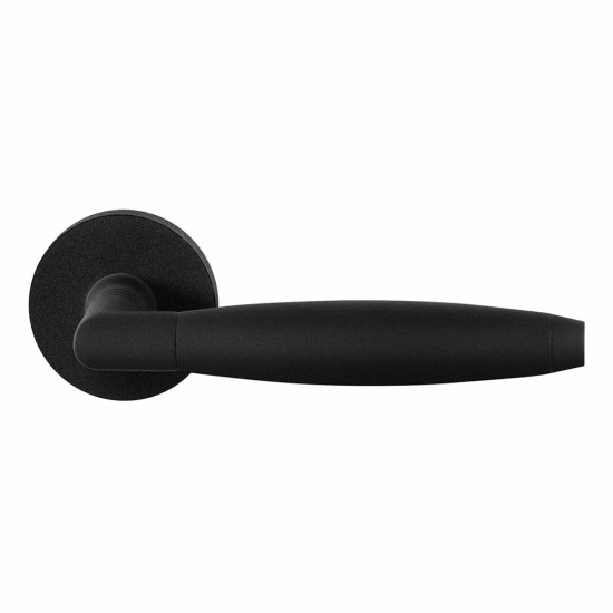 GPF8266.00 IKA XL DEURKRUK OP RONDE ROZET ZWART, 50X8MM GPF8266.00 IKA XL DEURKRUK OP RONDE ROZET ZWART, 50X8MM
