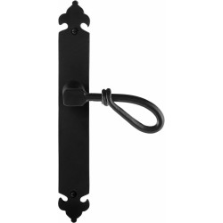 GPF6255600300-25 SMEEDIJZER ZWART, SULA DEURKRUK OP LANGSCHILD SMEEDIJZER ZWART 291X41X4MM, RECHTSWIJZEND