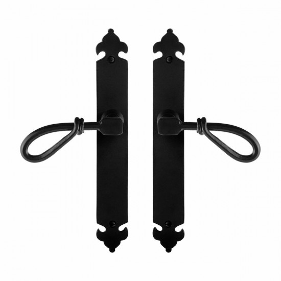GPF6255.60 SMEEDIJZER ZWART SULA DEURKRUK OP LANGSCHILD BLIND, 291X41X