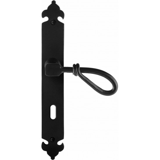 GPF6255.60R SMEEDIJZER ZWART SULA DEURKRUK OP LANGSCHILD BB72, 291X41X