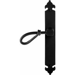 GPF6255600200-25 SMEEDIJZER ZWART, SULA DEURKRUK OP LANGSCHILD SMEEDIJZER ZWART 291X41X4MM, LINKSWIJZEND
