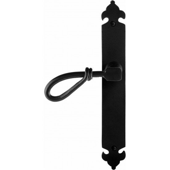 GPF6255.60L SMEEDIJZER ZWART SULA DEURKRUK OP LANGSCHILD BLIND, 291X41