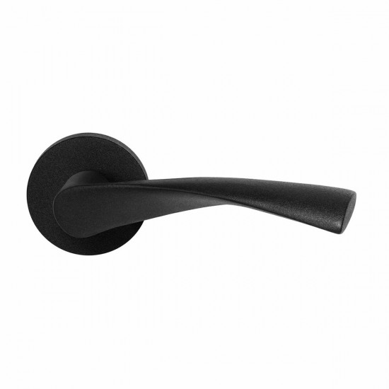 GPF8225.00 KINO DEURKRUK OP RONDE ROZET ZWART, 50X8MM GPF8225.00 KINO DEURKRUK OP RONDE ROZET ZWART, 50X8MM
