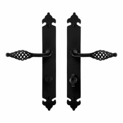 GPF6265600886-25 SMEEDIJZER ZWART, TANE DEURKRUK OP LANGSCHILD SMEEDIJZER ZWART 291X41X4 MM GPF6265600886-25 SMEEDIJZER ZWART, TANE DEURKRUK OP LANGSCHILD SMEEDIJZER ZWART 291X41X4 MM