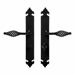 GPF6265600885-25 SMEEDIJZER ZWART, TANE DEURKRUK OP LANGSCHILD SMEEDIJZER ZWART 291X41X4 MM GPF6265600885-25 SMEEDIJZER ZWART, TANE DEURKRUK OP LANGSCHILD SMEEDIJZER ZWART 291X41X4 MM