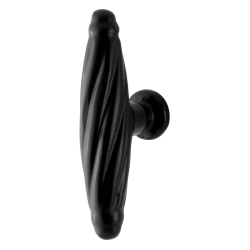 GPF650860070 SMEEDIJZER ZWART, MEUBELKNOP 70MM/ HOOGTE 32MM