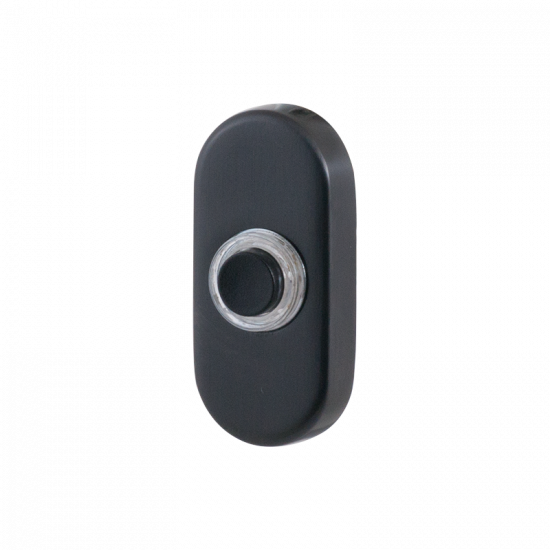 GPF9826.04P1 DEURBEL MET ZWARTE BUTTON OVAAL 70X32X10MM PVD ANTRACIET GPF9826.04P1 DEURBEL MET ZWARTE BUTTON OVAAL 70X32X10MM PVD ANTRACIET