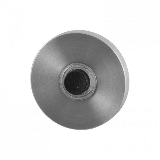 GPF9826.09 DEURBEL MET ZWARTE BUTTON ROND 50X8 MM RVS GEBORSTELD GPF9826.09 DEURBEL MET ZWARTE BUTTON ROND 50X8 MM RVS GEBORSTELD