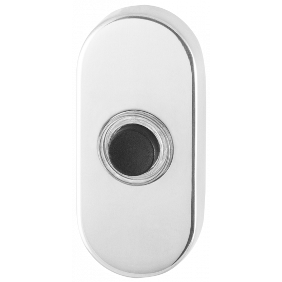 GPF9826.44 DEURBEL MET ZWARTE BUTTON OVAAL 70X32X10MM RVS GEPOLIJST GPF9826.44 DEURBEL MET ZWARTE BUTTON OVAAL 70X32X10MM RVS GEPOLIJST