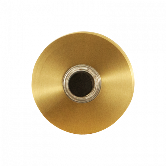 GPF9826.09P4 DEURBEL MET ZWARTE BUTTON ROND 50X8 MM PVD MAT MESSING GPF9826.09P4 DEURBEL MET ZWARTE BUTTON ROND 50X8 MM PVD MAT MESSING