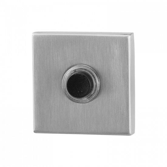 GPF9826.02 DEURBEL MET ZWARTE BUTTON VIERKANT 50X50X8 MM RVS GEBORSTEL GPF9826.02 DEURBEL MET ZWARTE BUTTON VIERKANT 50X50X8 MM RVS GEBORSTEL