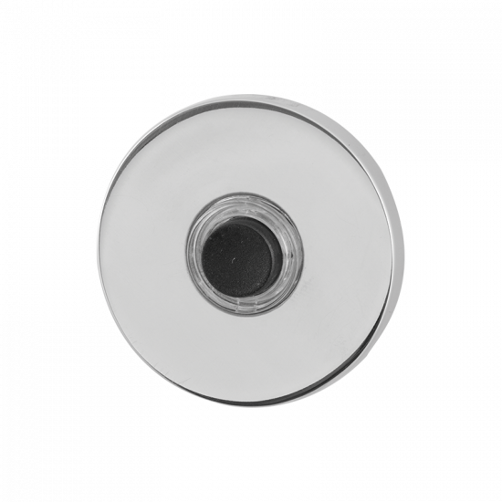 GPF9826.45 DEURBEL MET ZWARTE BUTTON ROND 50X6 MM RVS GEPOLIJST GPF9826.45 DEURBEL MET ZWARTE BUTTON ROND 50X6 MM RVS GEPOLIJST