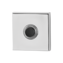 GPF982642400 RVS GEPOLIJST, BELDRUKKER VIERKANT 50X50X8MM MET ZWARTE BUTTON GPF982642400 RVS GEPOLIJST, BELDRUKKER VIERKANT 50X50X8MM MET ZWARTE BUTTON