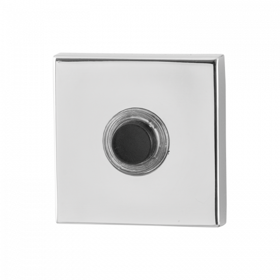 GPF9826.42 DEURBEL MET ZWARTE BUTTON VIERKANT 50X50X8 MM RVS GEPOLIJST GPF9826.42 DEURBEL MET ZWARTE BUTTON VIERKANT 50X50X8 MM RVS GEPOLIJST