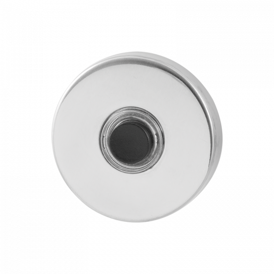 GPF9826.40 DEURBEL MET ZWARTE BUTTON ROND 50X8 MM RVS GEPOLIJST GPF9826.40 DEURBEL MET ZWARTE BUTTON ROND 50X8 MM RVS GEPOLIJST