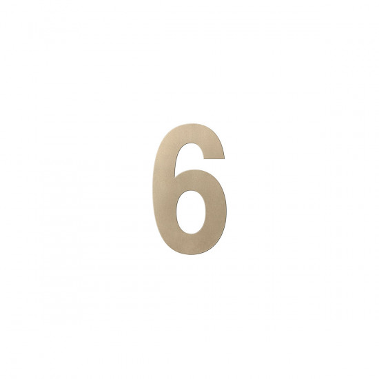 GPF9800.A4.0150-6 CHAMPAGNE BLEND HUISNUMMER 6/ 150MM