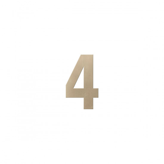 GPF9800.A4.0150-4 CHAMPAGNE BLEND HUISNUMMER 4/ 150MM
