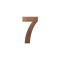 GPF9800A20200-7 BRONZE BLEND, HUISNUMMER 7/ 200 MM